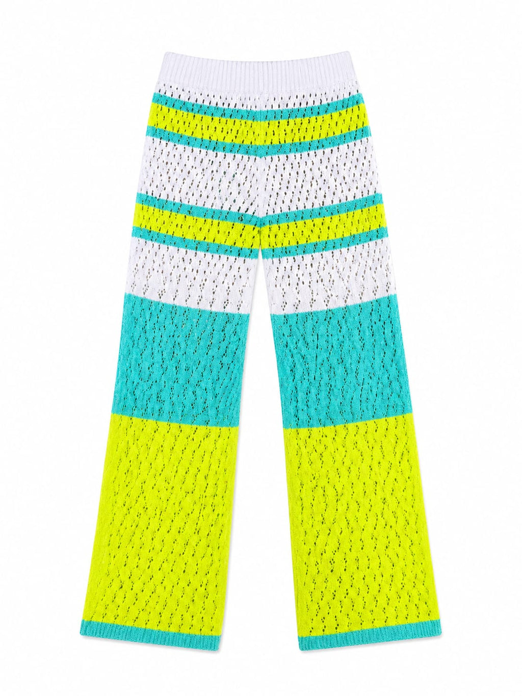 Lime Loving Lines Crochet Beach Pants