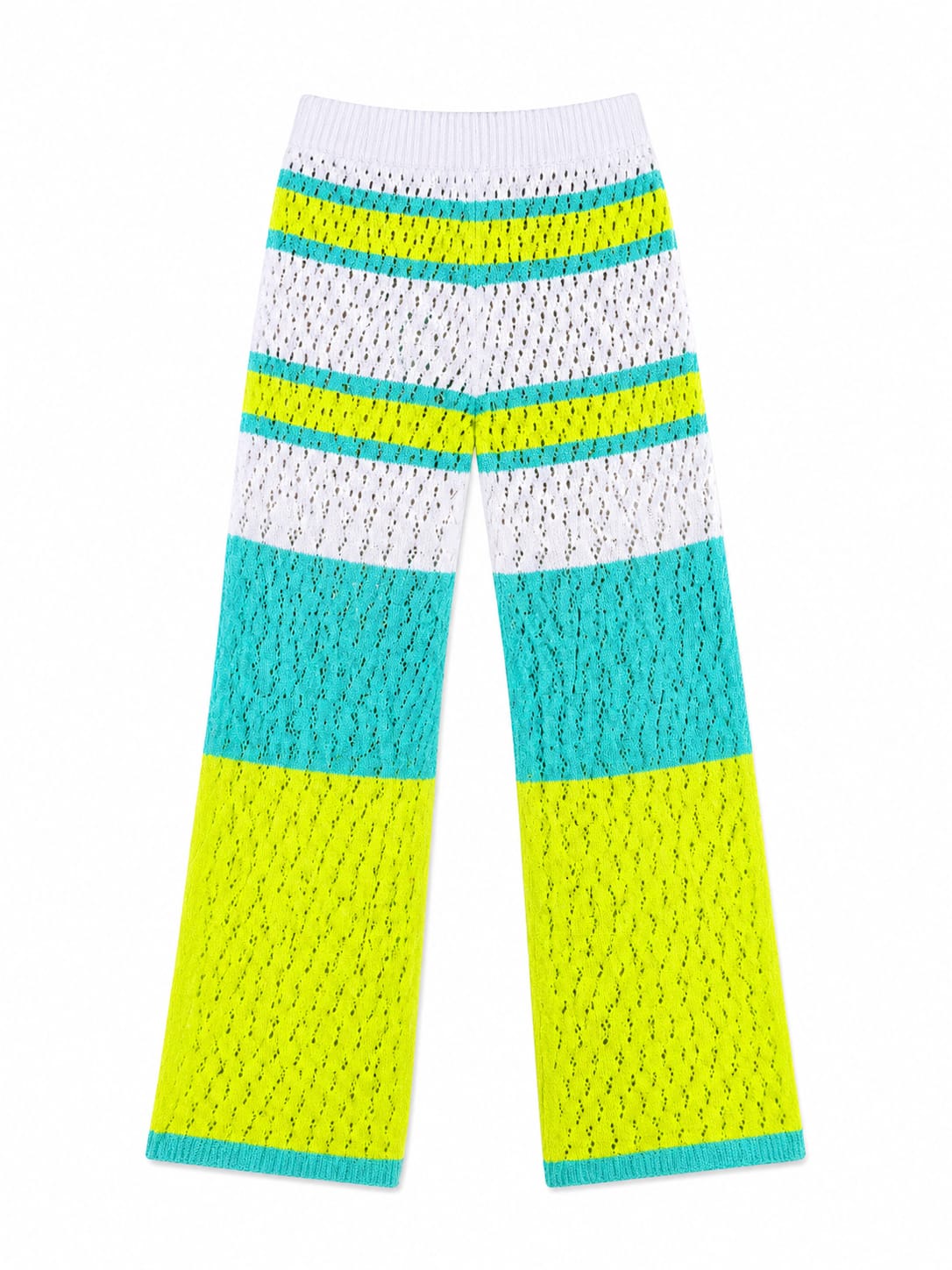 Lime Loving Lines Crochet Beach Pants