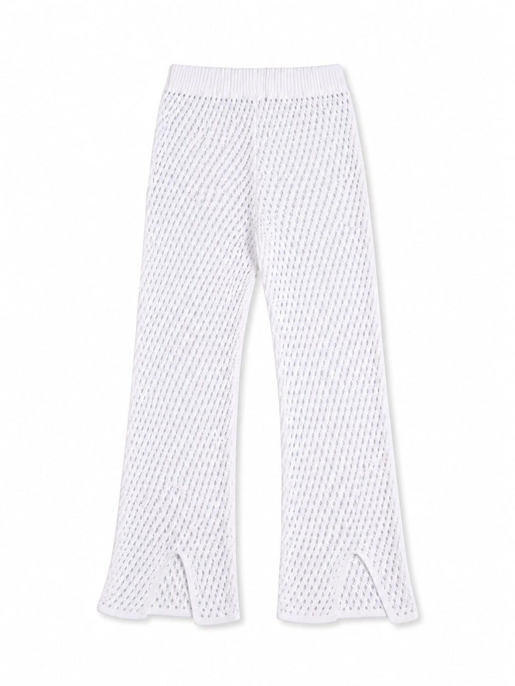 White Crochet Loving Beach Pants