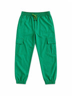 Green Low Waist Cargo Chinos