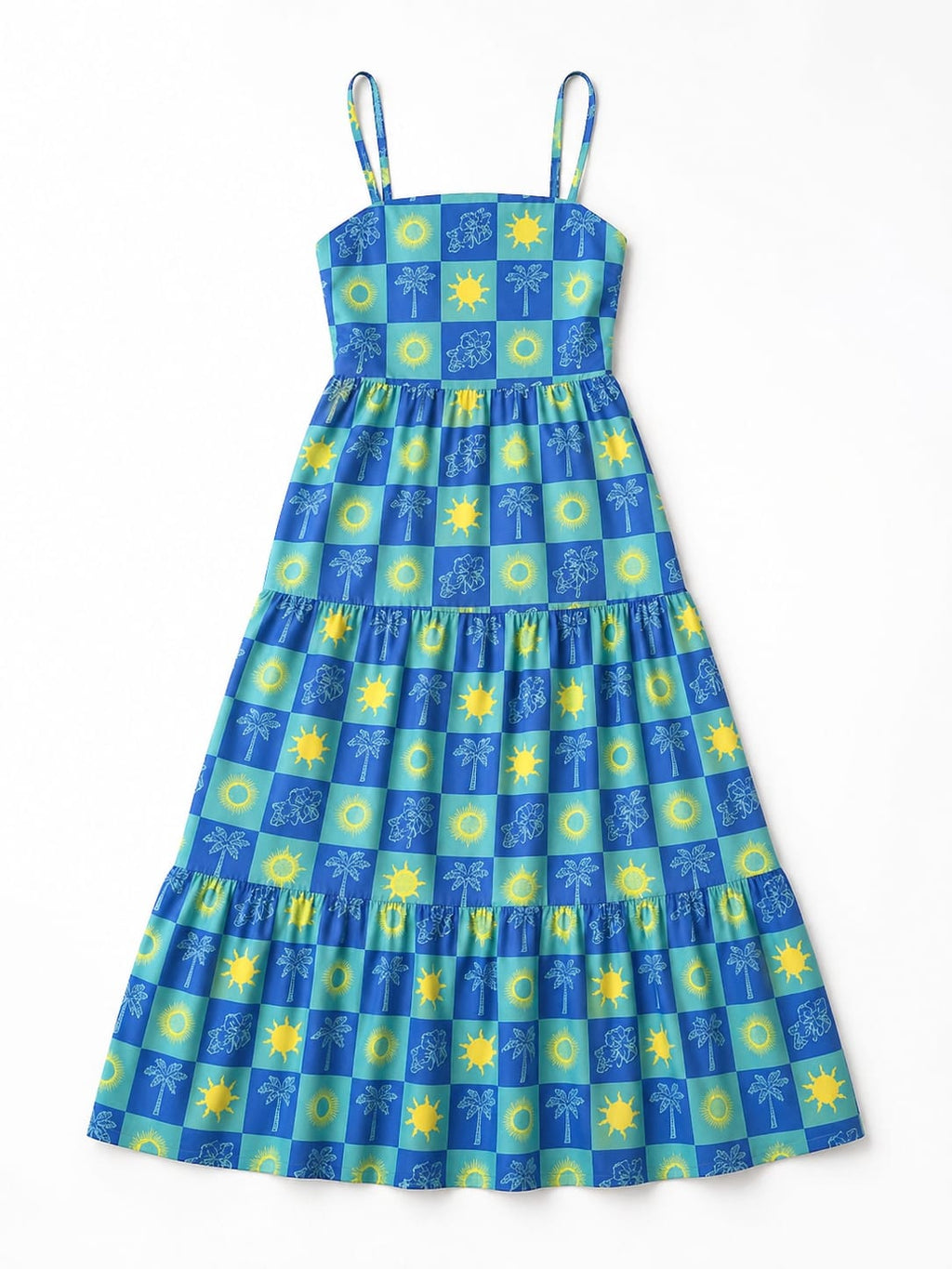 Midnight Sleeveless Tiered Dress