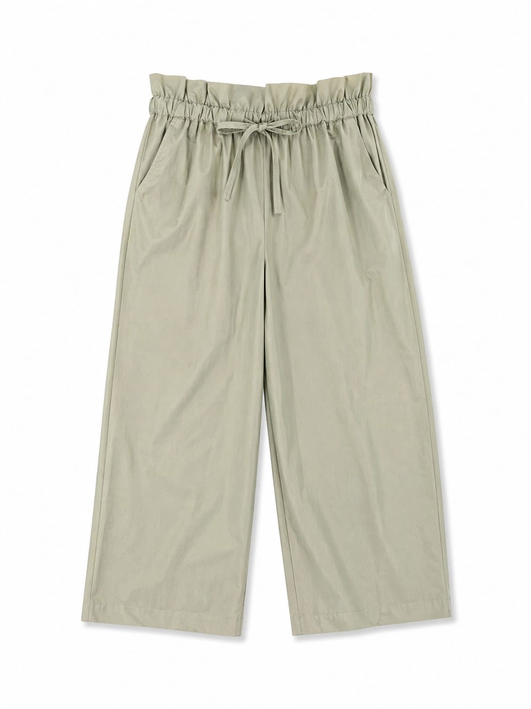 Olive Poplin Pants