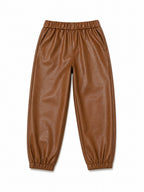 Copper Leather Jogger