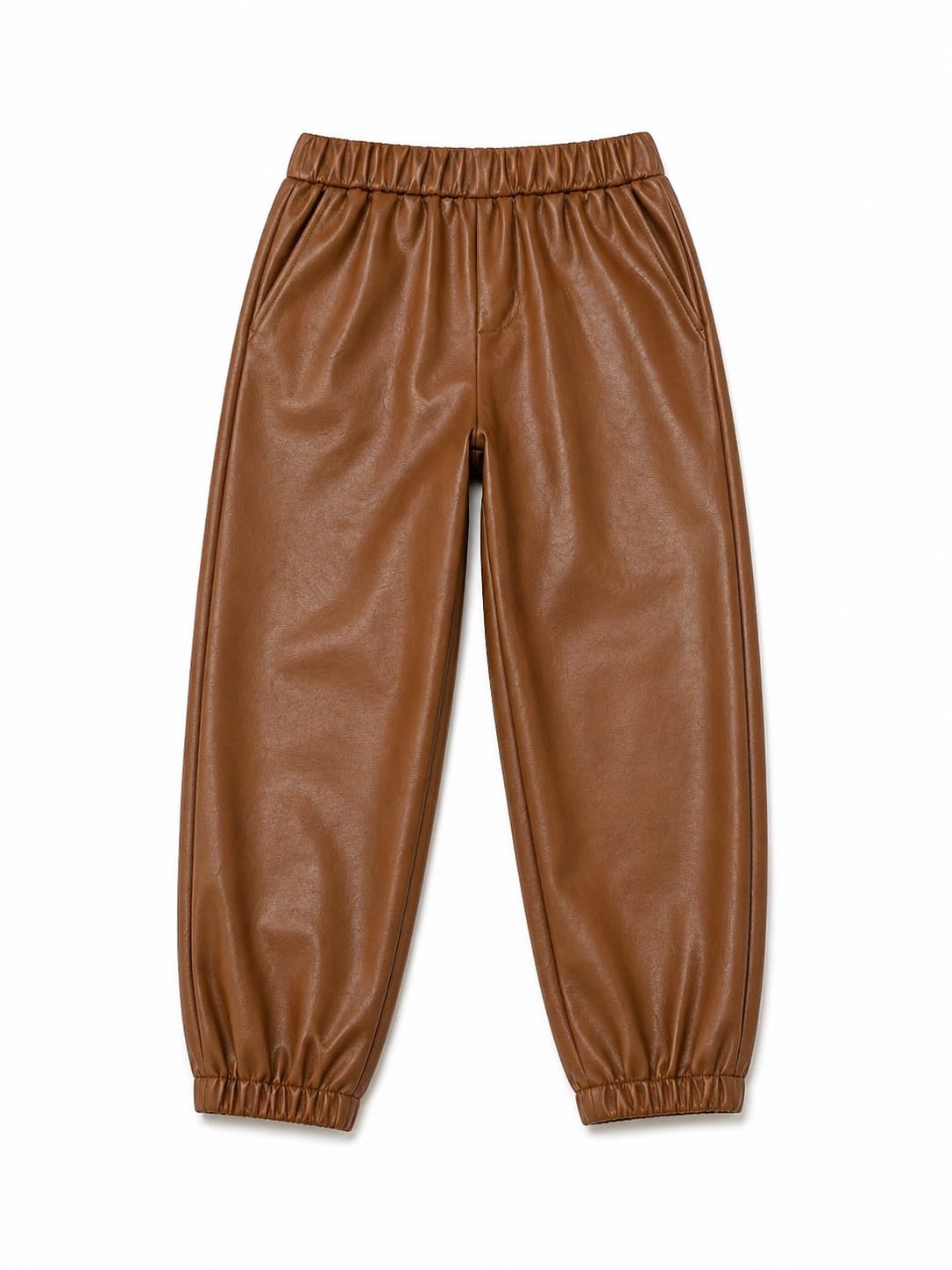 Copper Leather Jogger