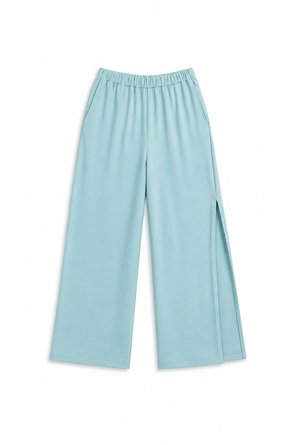 Mint Side Slit Beach Pants