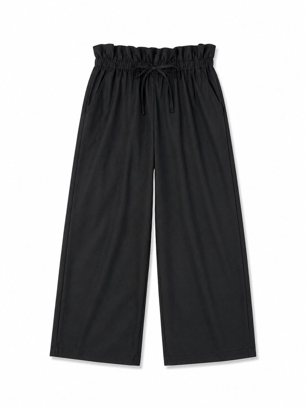 Black Poplin Pants