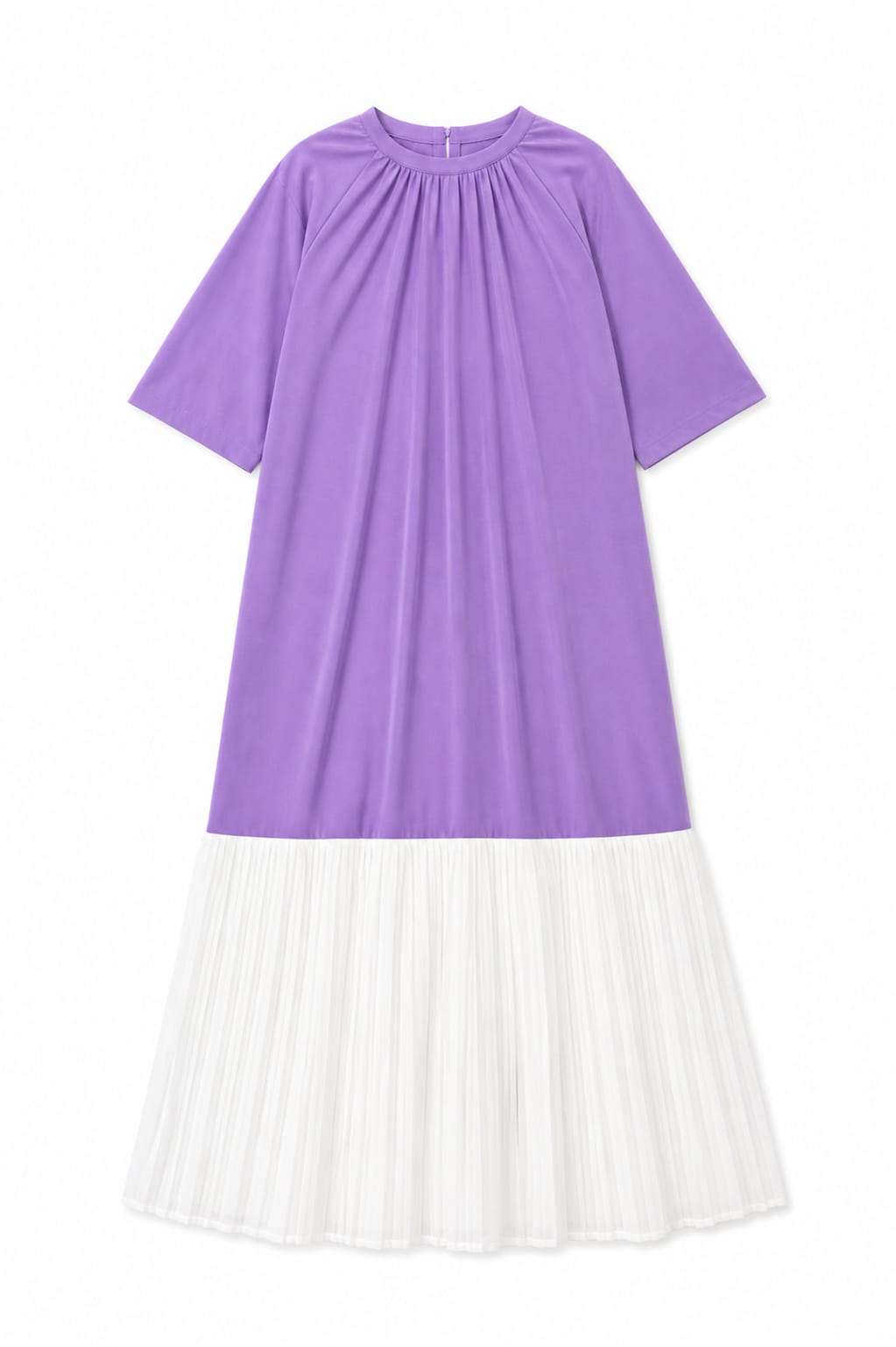 Lilac Pleats Bottom Dress
