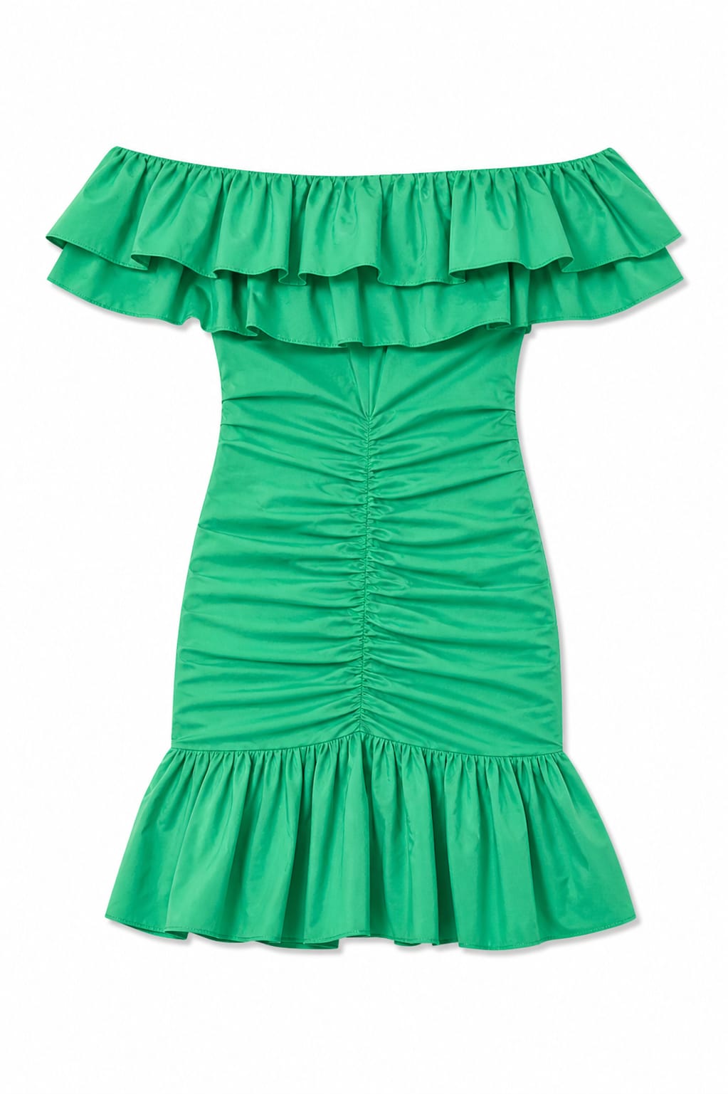 Green Snatch Linen Mini Dress