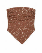 Bambi Mocha Scarf Top