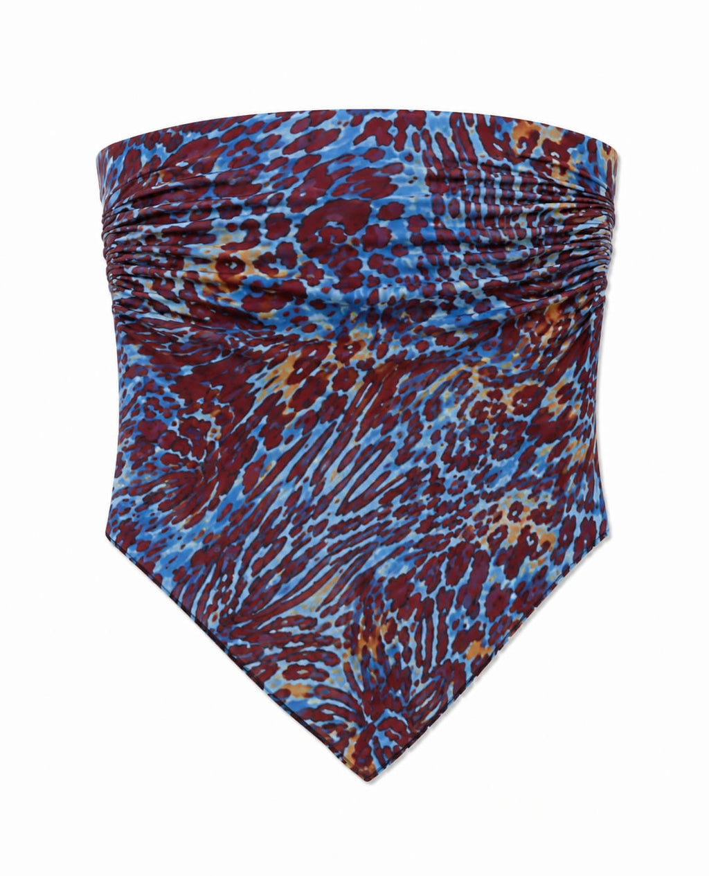 Indigo Safari Scarf Top