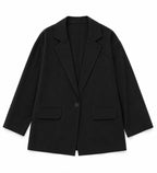 Black Sloane Oversized Linen Blend Blazer