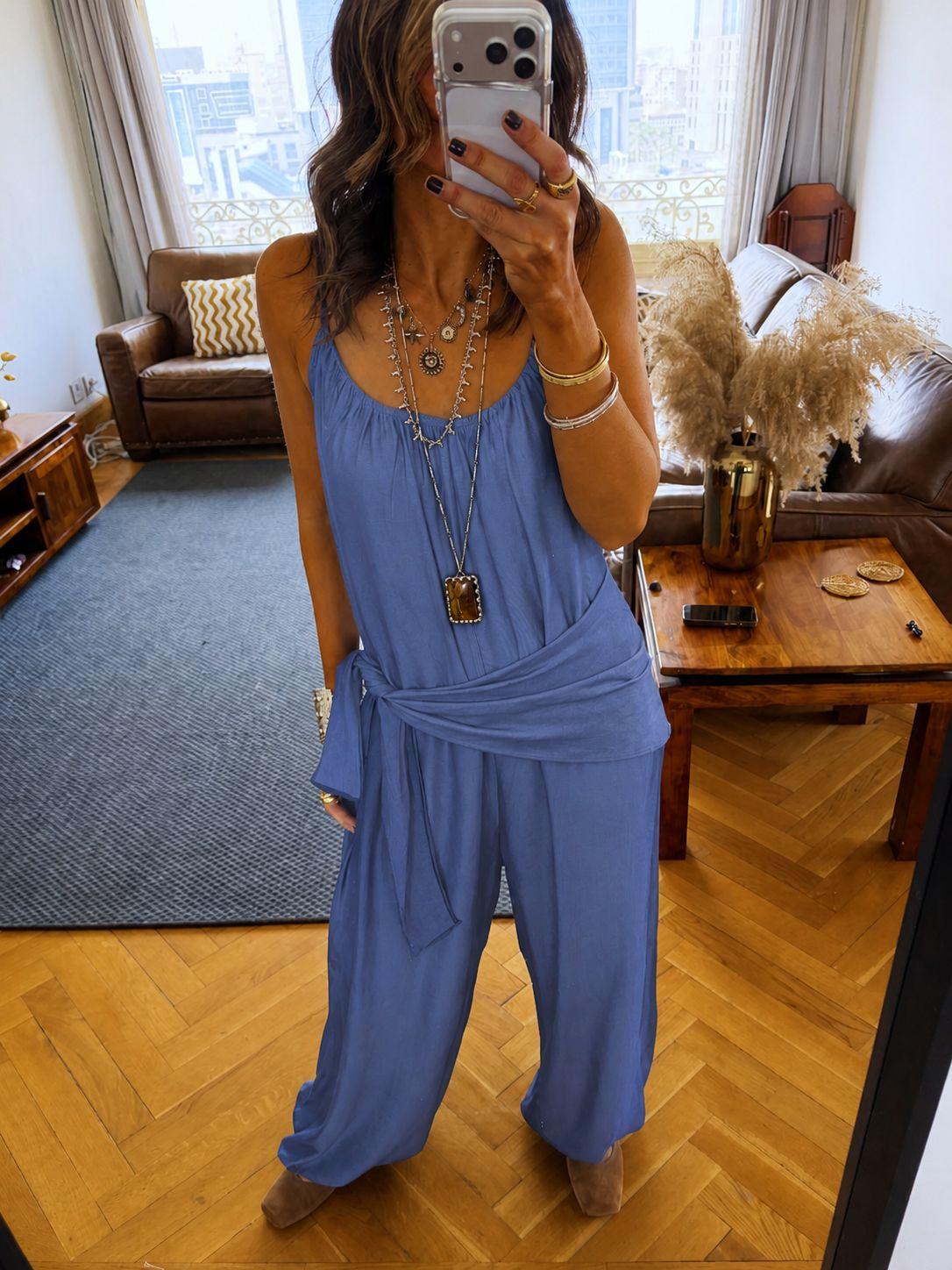 Paloma Light Blue Denim Jumpsuit