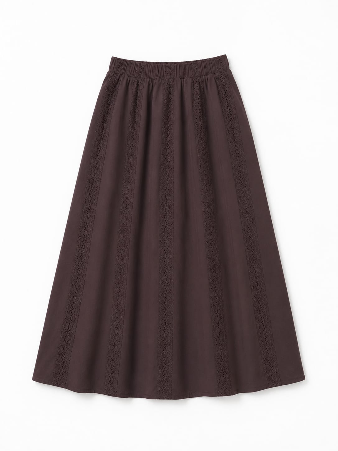 Brown Anglaise Skirt