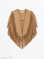 Beige Cowgirl Suede Vest
