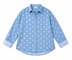 Light Blue Polka Dots Shirt