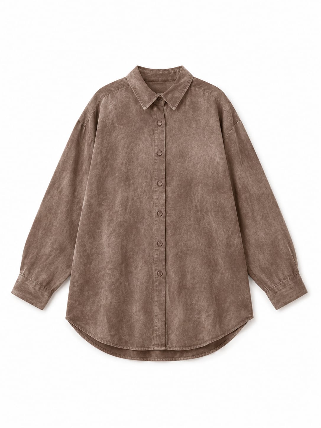 Brown Sandwash Shirt