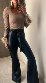 Cafe Fur Sleeve Top