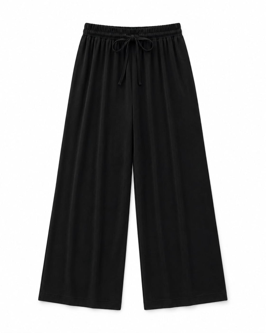 Black Sloane Rope Linen Blend Pants