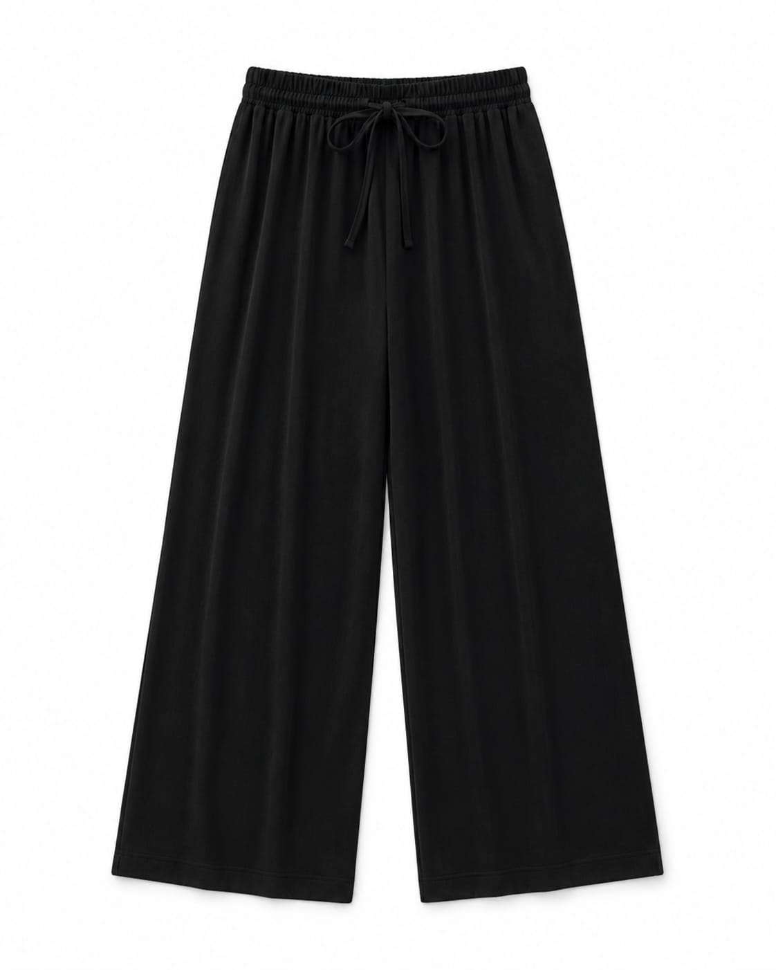 Black Sloane Rope Linen Blend Pants