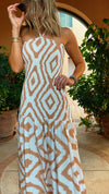 Beige Hawaiian Breeze Dress