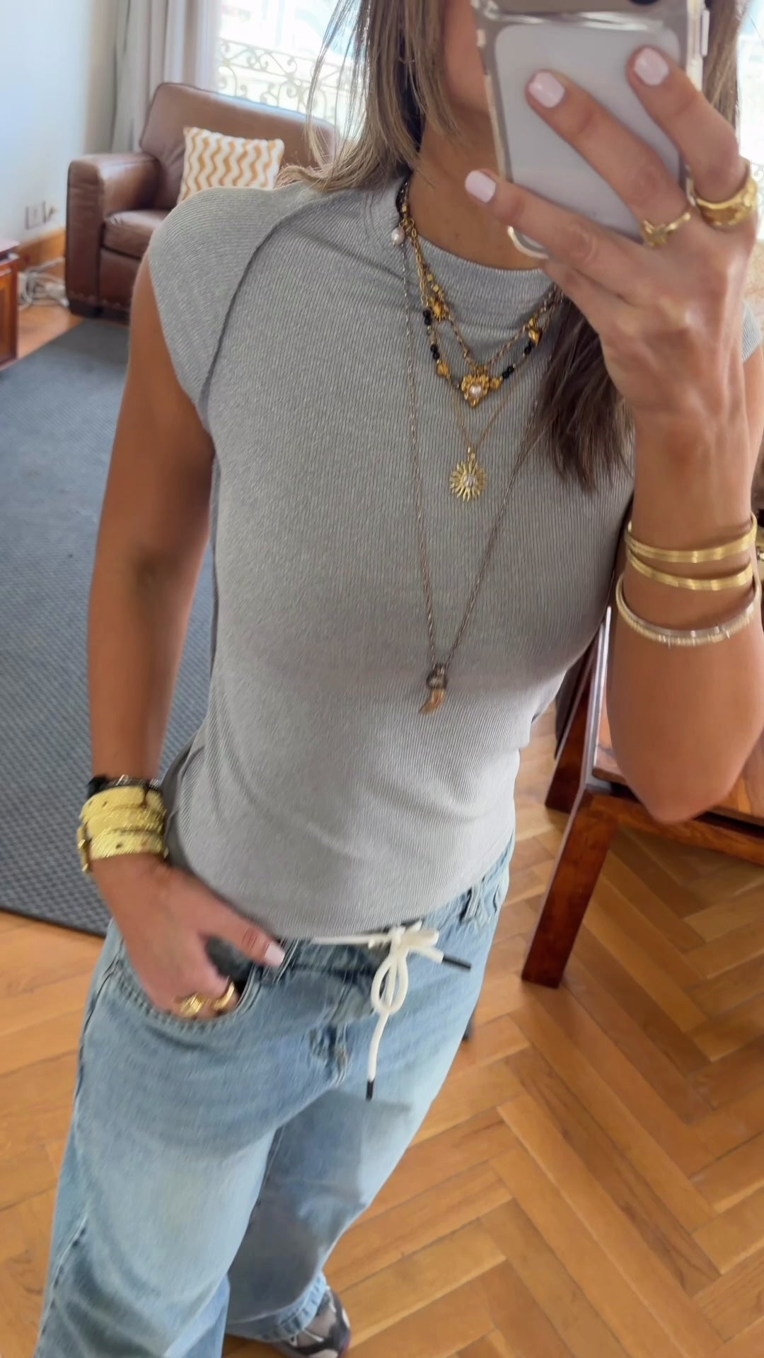 Grey 140 Contour Tee