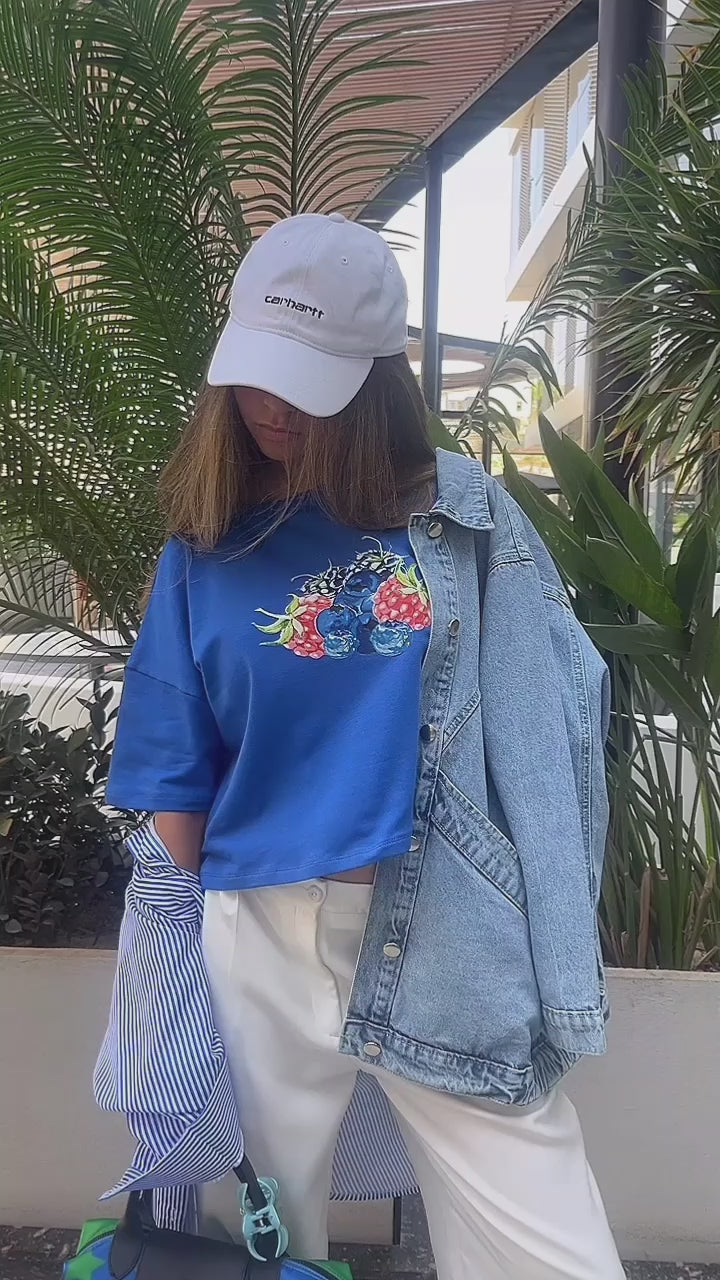 Berry Blue High Low Tee