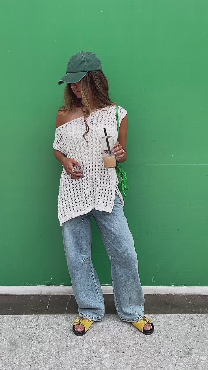 White Warm Morning Crochet Top