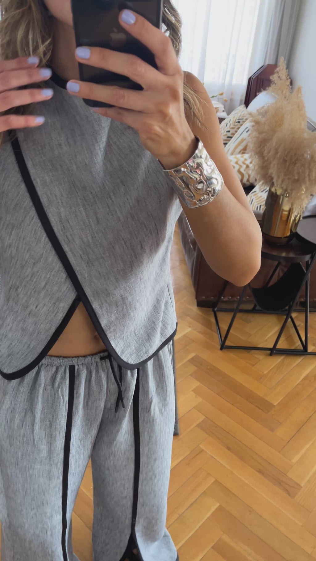 Grey Slate Curve Top