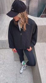 Black Quilted Everyday Jacket