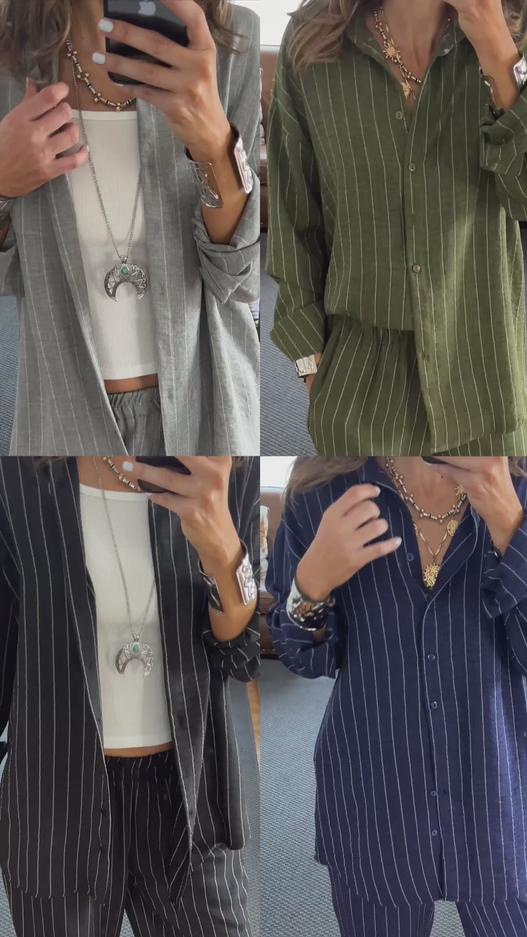 Black Striped Everyday Set