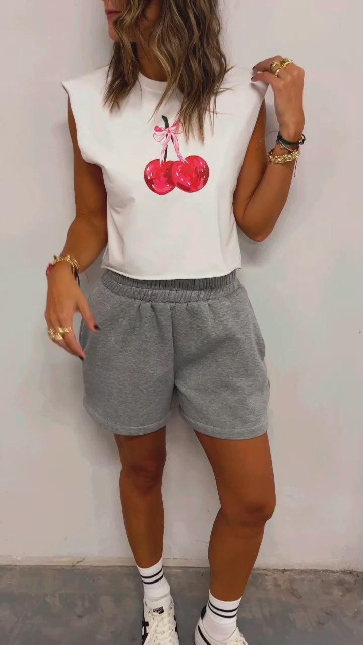 Grey Casual Shorts