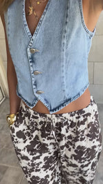 Cowboy Printed Rope Pants