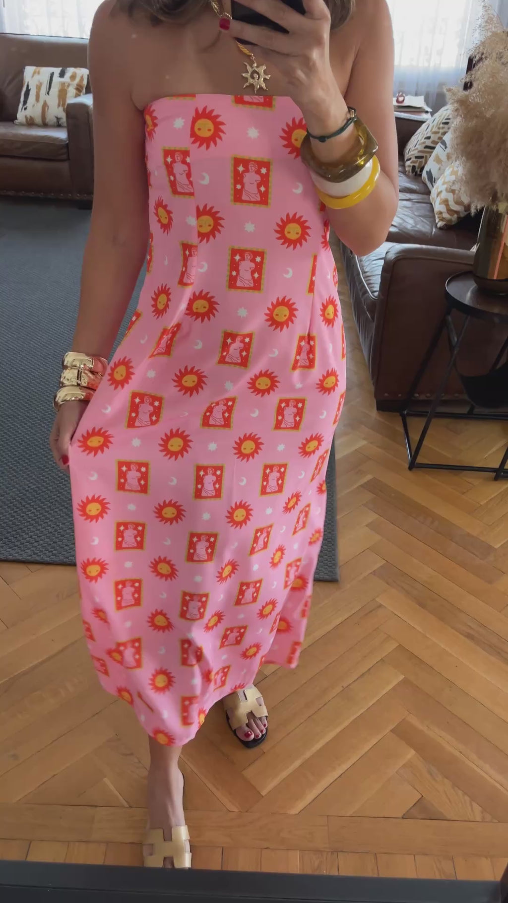 Sunset Off Shoulder Dress