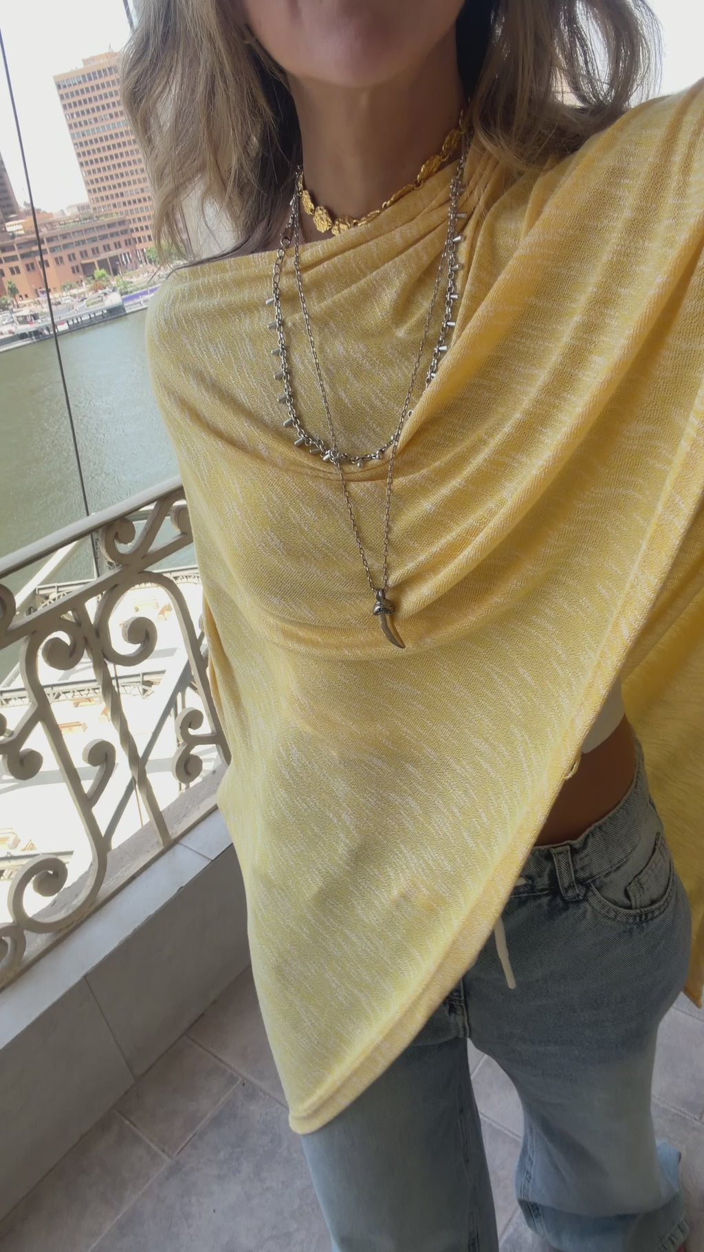 Blue Wild Riviera Poncho