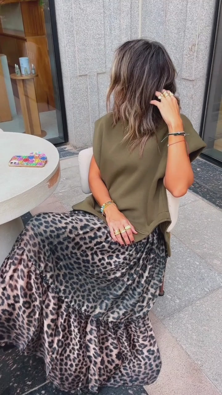 Night Out Leopard Skirt