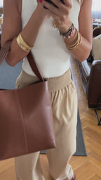 Black Elastic Boho Pants