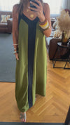 Beige Monaco Middle Line Dress
