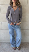 Grey Two Way Top