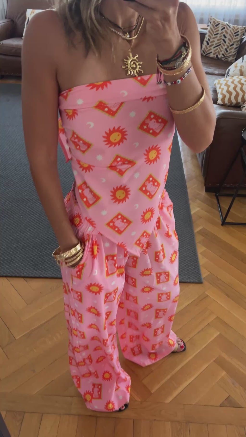 Sunset Printed Pants