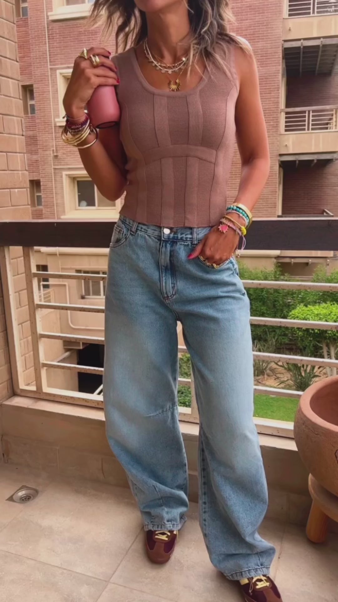 Cafe Overlap Tank Top