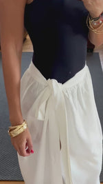 Black Beach Life Beach Wrap Skirt