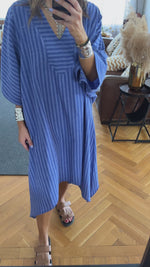 Blue Striped Easy Dress