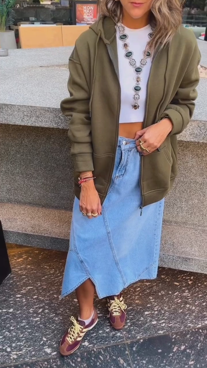 Olive Daily Zip Up