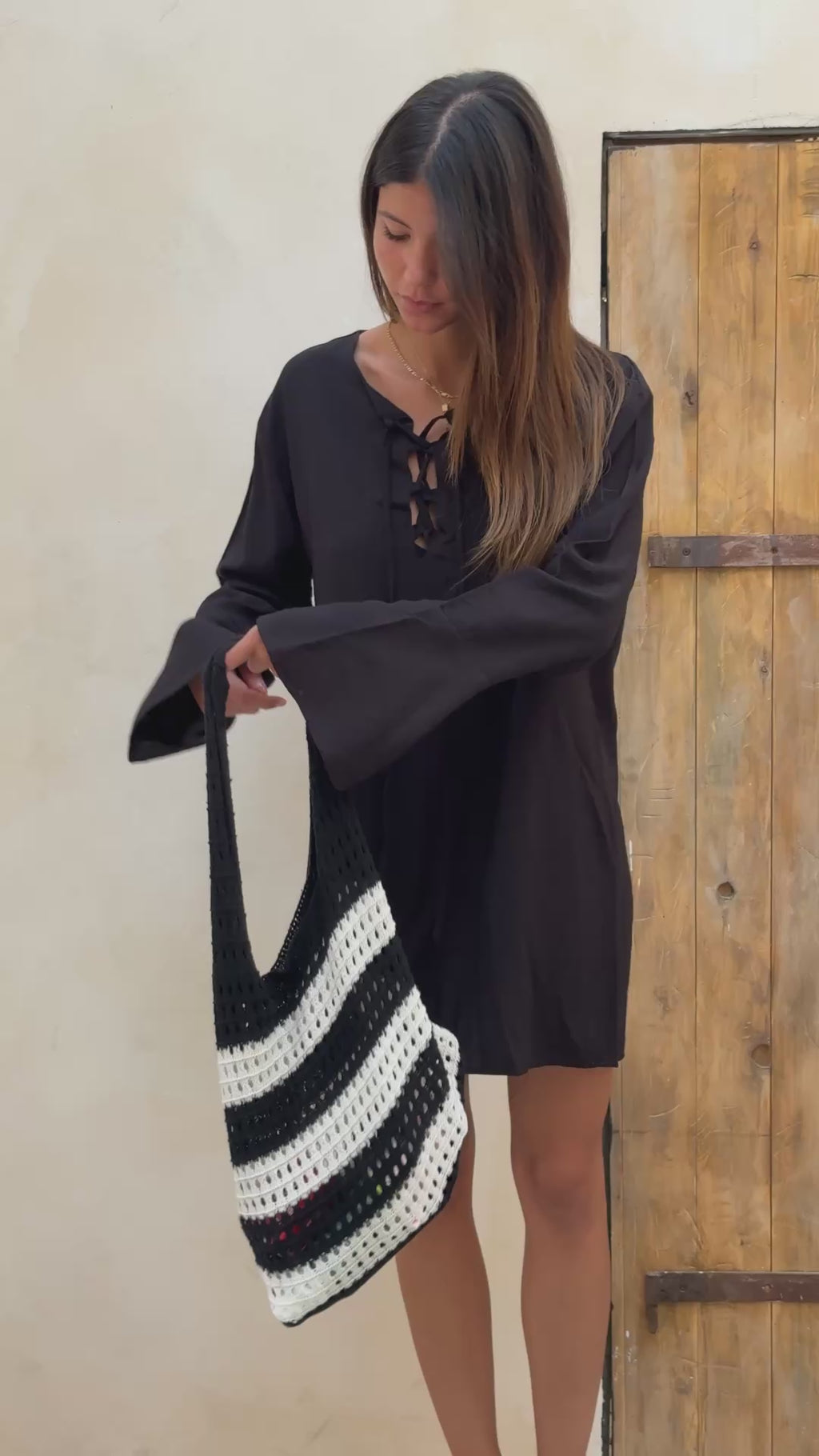 Black Tie Up Summer Tunic