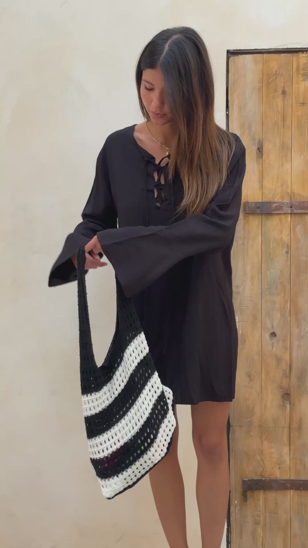 Black Tie Up Summer Tunic