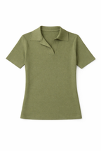 Olive Signature Must Have Collard Knit Polo
