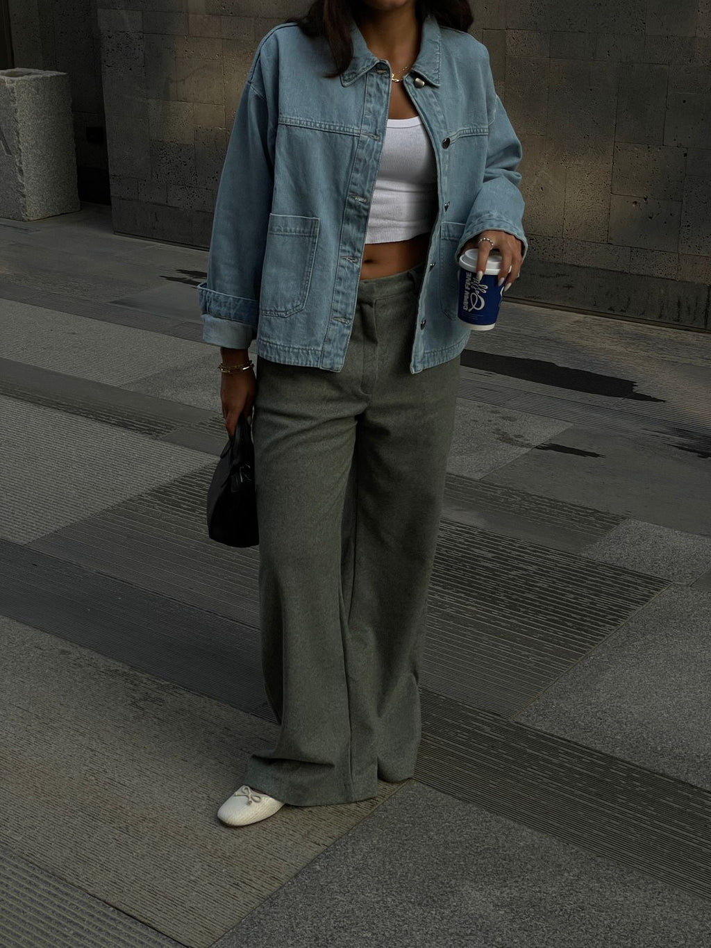 Olive Soft Suit Pants