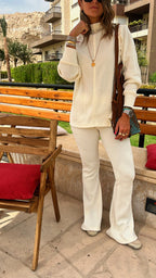 Ivory City Middle Line Ribbed Set