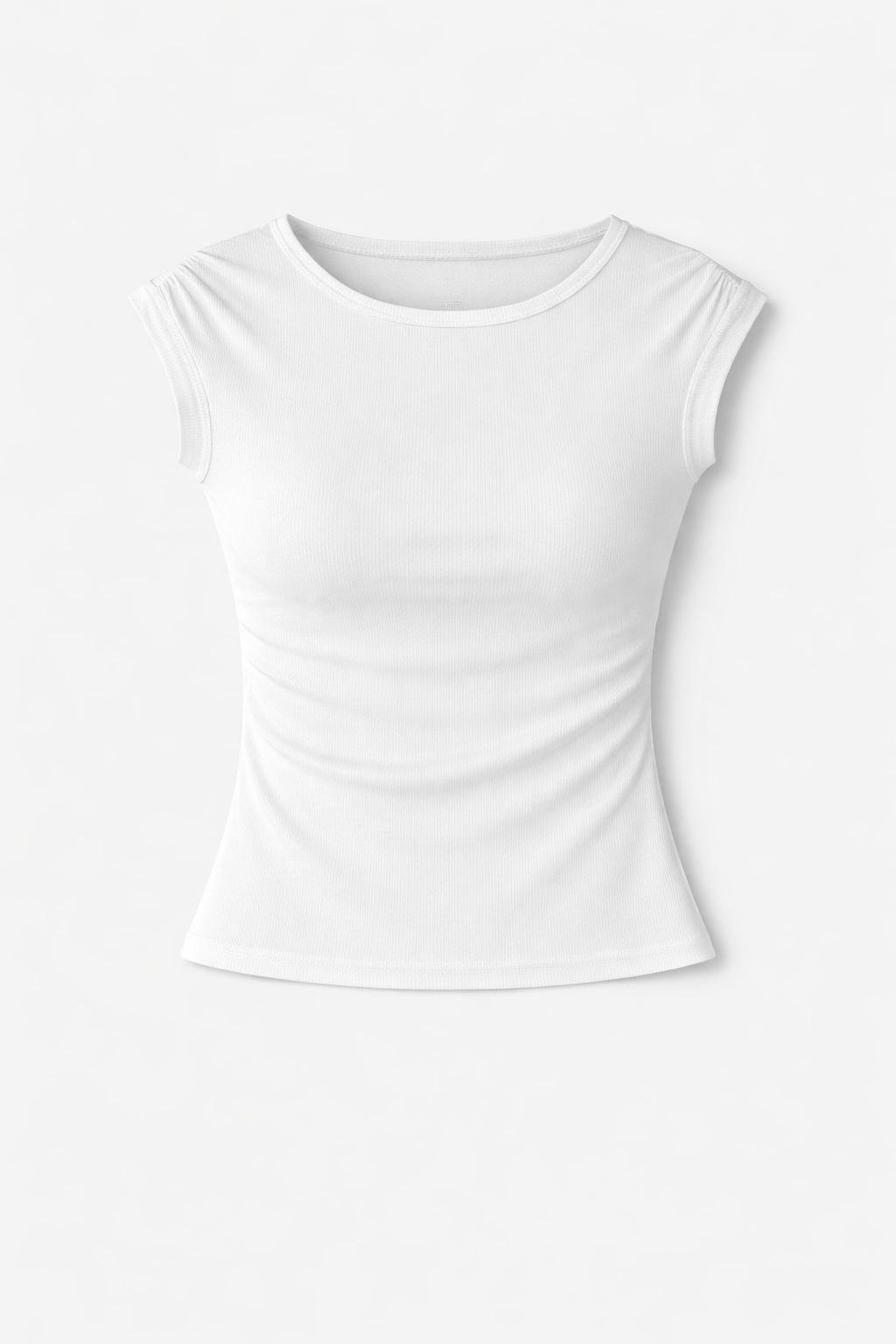 White 130 One Shoulder Sleeveless Top