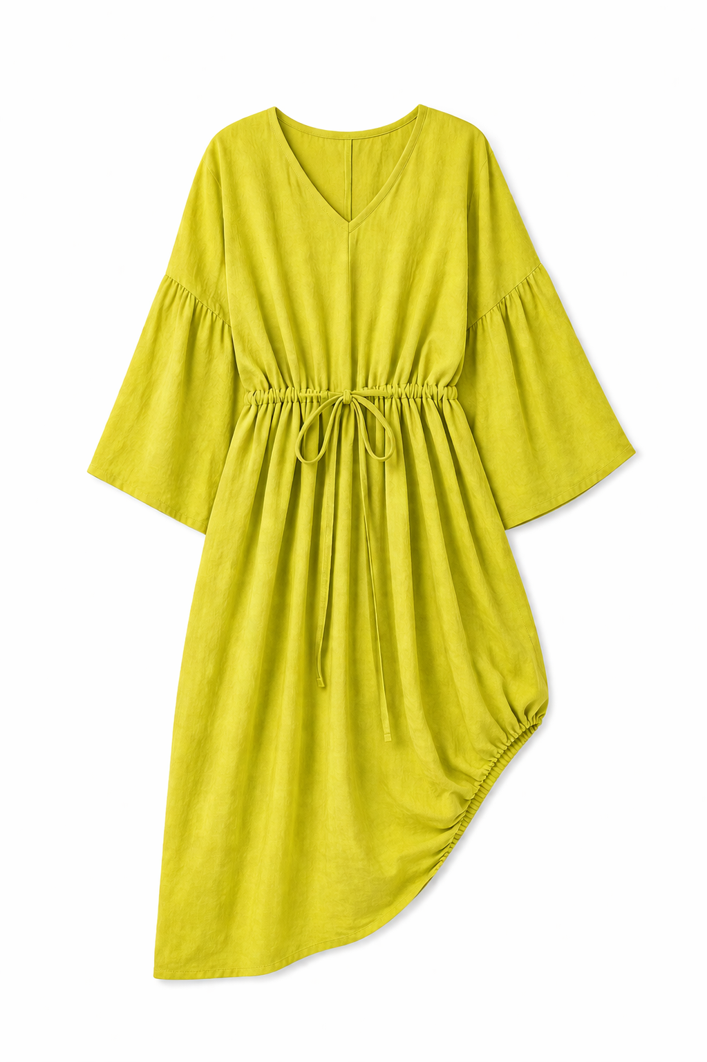 Mustard Waist Snatch Mini Dress